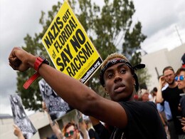 Protesters Disrupt White Nationalist's Speech At The University Of Florida Protesters Disrupt White Nationalist's Speech At The University Of Florida