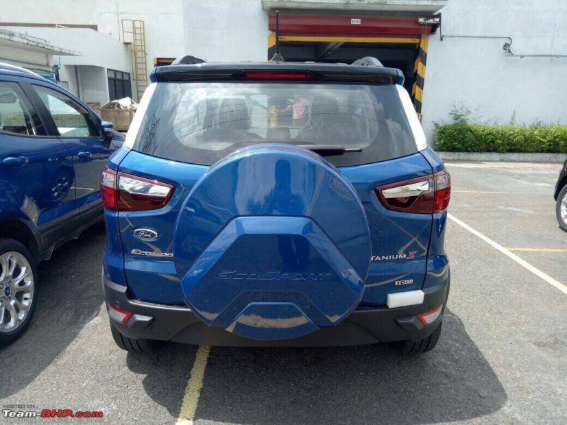 ford ecosport facelift titanium s rear