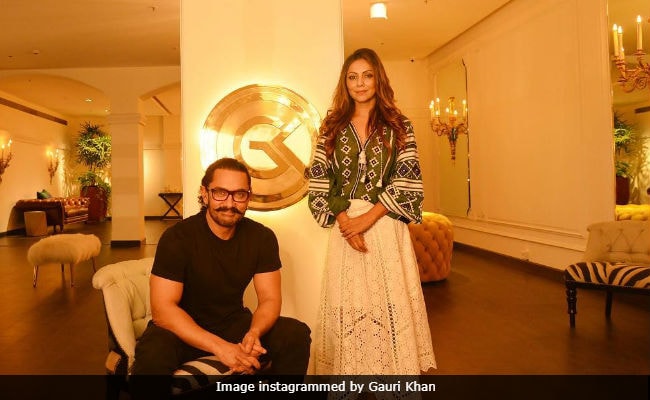 A Secret Superstar Visits Gauri Khan Designs. Ssshhh...