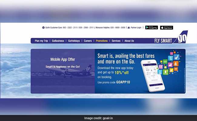 GoAir Offers Discounted Fares For Rs 1,073 Today. Details Here