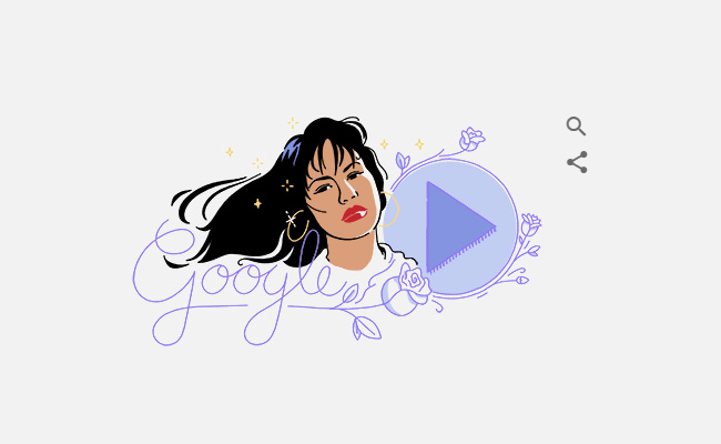 Google Celebrates Life Of 'Queen Of Tejano Music' Selena Quintanilla With A Doodle