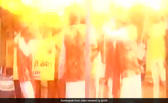 Video: Helium Balloons Burst Into Flames, Injure 15 At Chandigarh Event