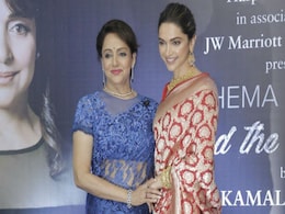 Deepika Padukone Launches Hema Malini's Biography <i>Beyond The Dream Girl</i>. Pics Here Deepika Padukone Launches Hema Malini's Biography <i>Beyond The Dream Girl</i>. Pics Here