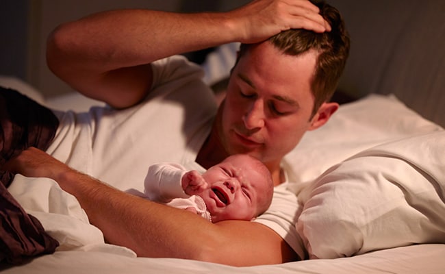 Newborn wont sleep at 2024 night