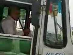 Haryana Roadways Driver Smokes Hookah While Driving, Caught On Camera