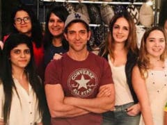 Hrithik Roshan Drops By Ex Wife Sussanne Khan's Store. Pic Here