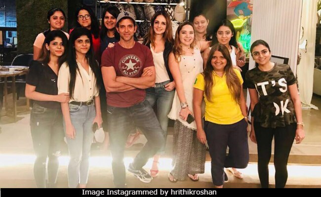 Hrithik Roshan Drops By Ex Wife Sussanne Khan's Store. Pic Here
