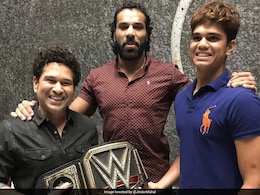 When Jinder Mahal, 'The Modern Day Maharaja', Met Sachin Tendulkar When Jinder Mahal, 'The Modern Day Maharaja', Met Sachin Tendulkar