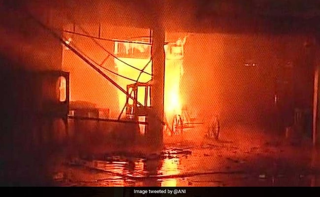 50 Shops Down After Fire Broke Out In New Delhi's Kamla Market