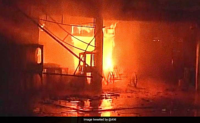 50 Shops Down After Fire Broke Out In New Delhi's Kamla Market