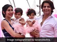 Photos: करणवीर बोहरा की जुड़वां 'परियों' के पहले Birthday Bash में पहुंचे टीवी के सितारे