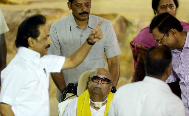 After A Year, DMK Chief M Karunanidhi Makes A Public Appearance