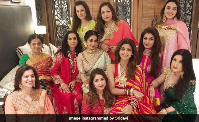 Karva Chauth: Sridevi, Shilpa Shetty Lead Bollywood Festivities