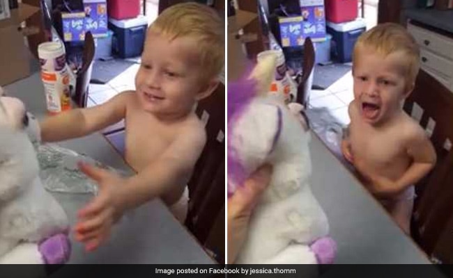 Mum Pranks Son With Cute-Cum-Scary Toy. His Reaction Has 39 Million Views