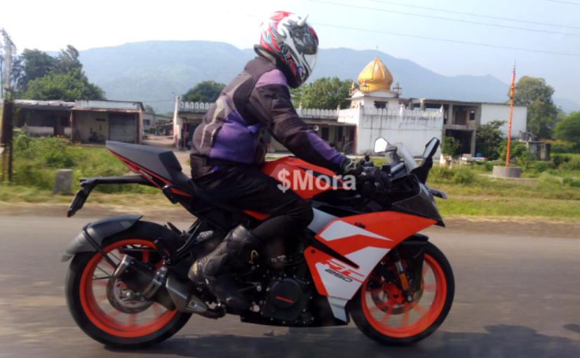 KTM RC 250 Spotted Testing