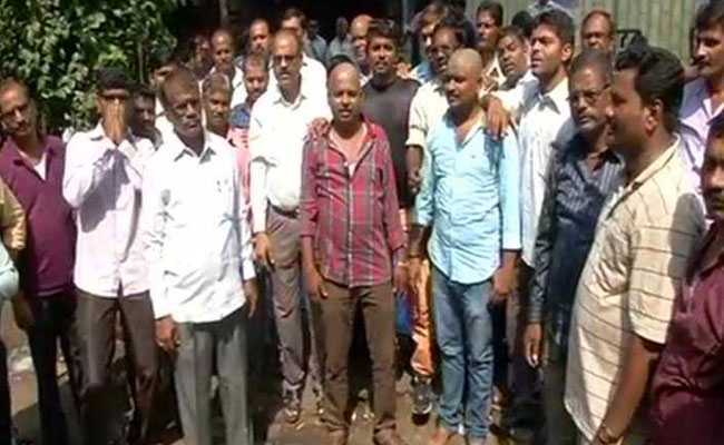 Employees Shave Heads In Protest As Maharashtra Transport Workers' Strike Continues