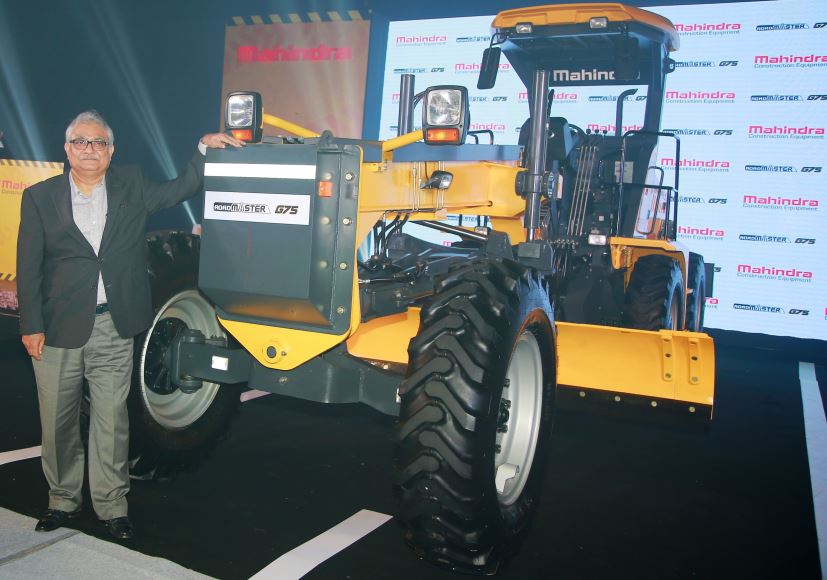 Mahindra Forays Into Construction Equipment Sector With RoadMaster G75 Motor Grader