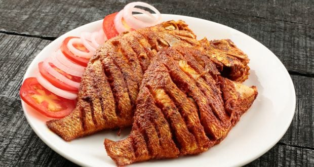 tandoori pamphlet fish