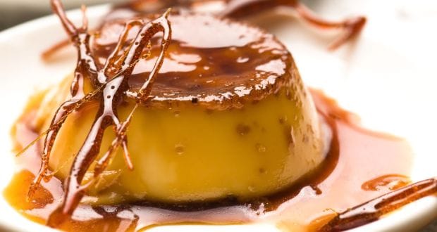 microwave caramel custard