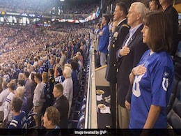 Mike Pence Leaves NFL Game After Players Kneel In Protest During National Anthem Mike Pence Leaves NFL Game After Players Kneel In Protest During National Anthem