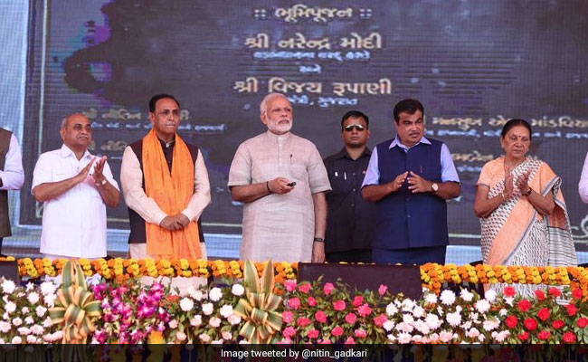 PM Modi Lays Foundation Stone For Bridge In Gujarat's Dwarka