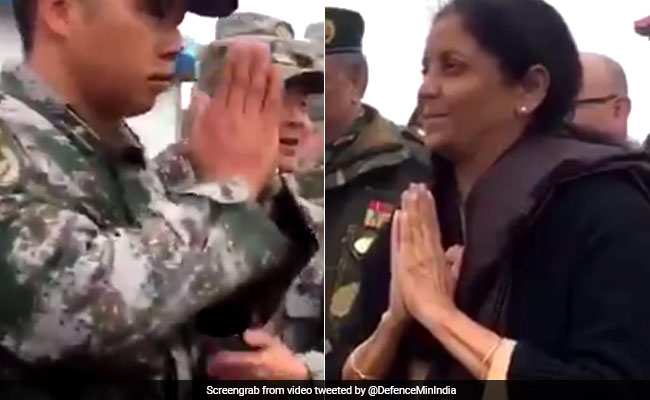 Namaste, Ni Hao: Nirmala Sitharaman Meets Chinese Troops At Nathu-La
