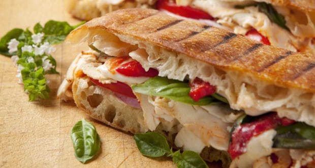 Panini with Leftover Chicken