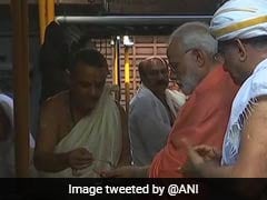 PM Modi Offers Prayers At Manjunatheshwara Temple In Karnataka's Dharmasthala