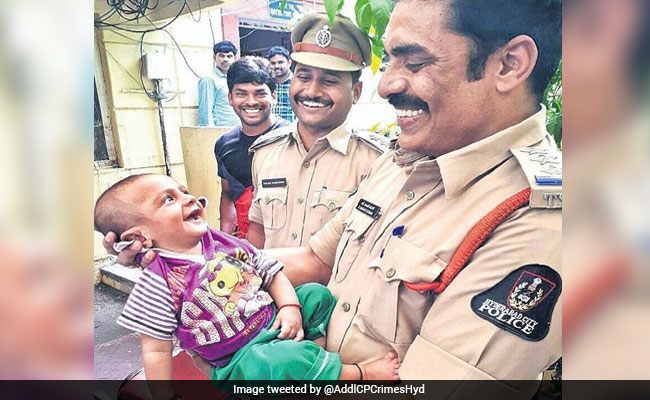 Hyderabad Cop's Pic With Kidnapped Baby He Saved Is Breaking The Internet