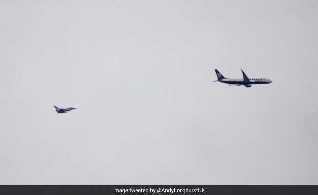 Sonic Boom As UK Fighter Jets Escorted Plane Approaching London