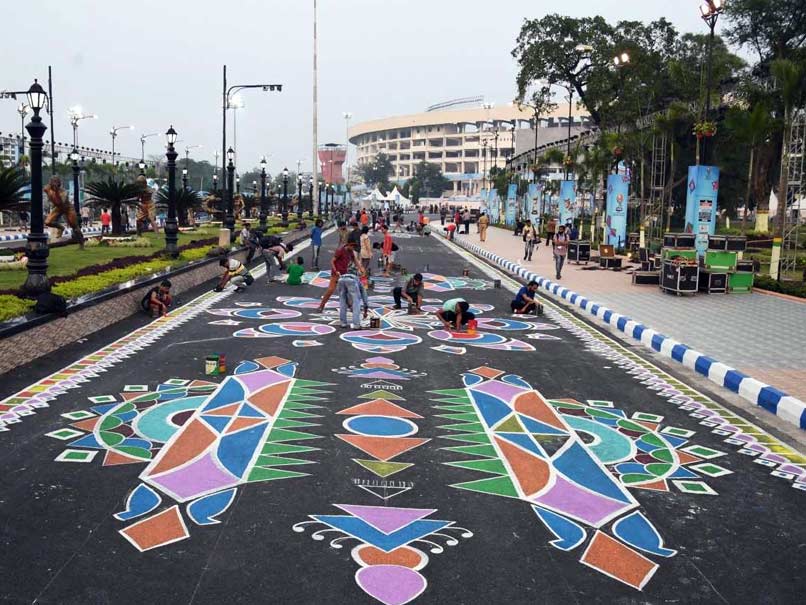 FIFA U-17 World Cup: Rangoli Display At Salt Lake Stadium To Welcome Teams