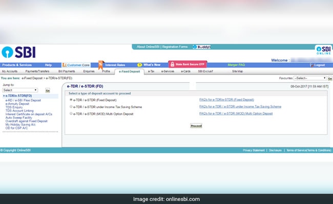 How To Open Sbi Fixed Deposit Fd Online And Latest Interest Rate 1397