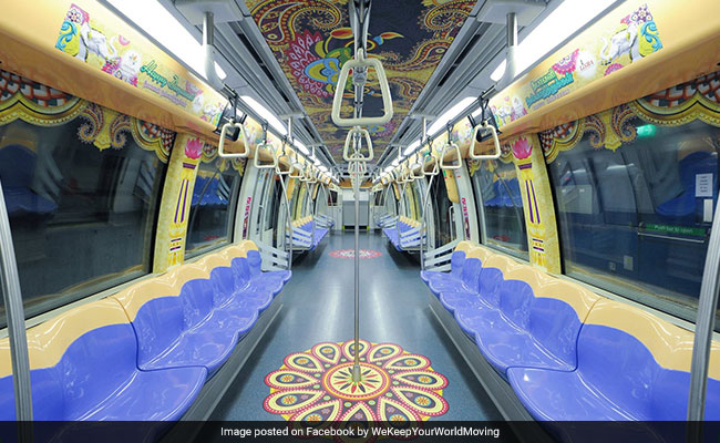 Singapore's Diwali-Themed Trains Are Nothing Short Of Spectacular