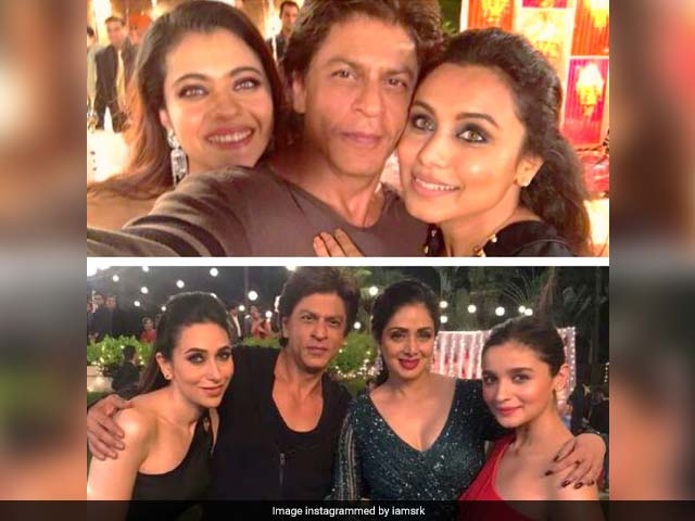Shah Rukh Khan Posts Pic With Sridevi, Kajol, Rani Mukerji, Alia Bhatt And Karisma Kapoor. Internet's Smitten