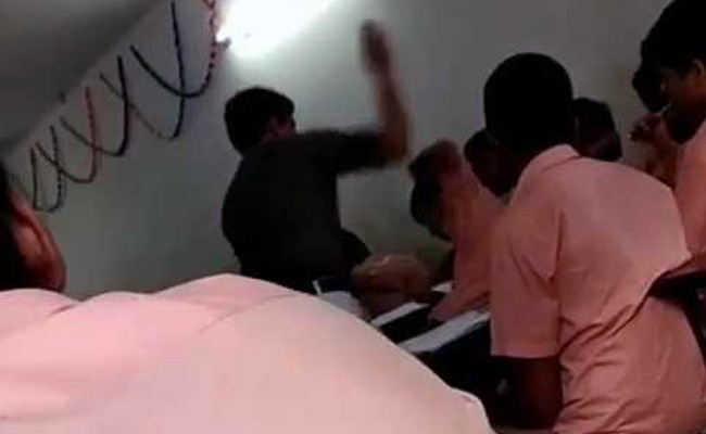 In Video From Andhra College, Student Slapped Repeatedly By Teacher In Class