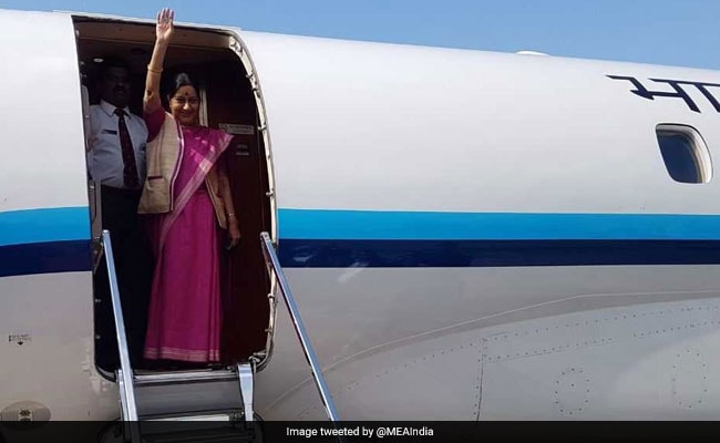 Sushma Swaraj Arrives In Bangladesh, Will Review Bilateral Ties