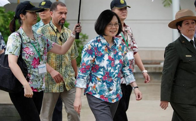 Taiwan President Tsai Ing-Wen Arrives In US Despite Chinese Objections