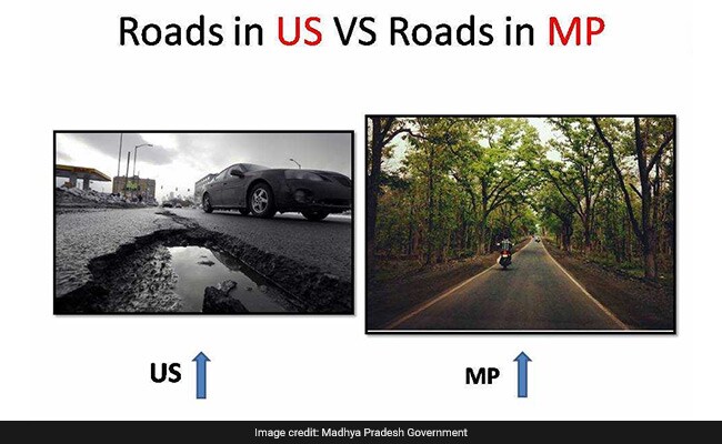 Shivraj Chouhan's Office Fights Ridicule With 'US Roads vs MP Roads' Pics