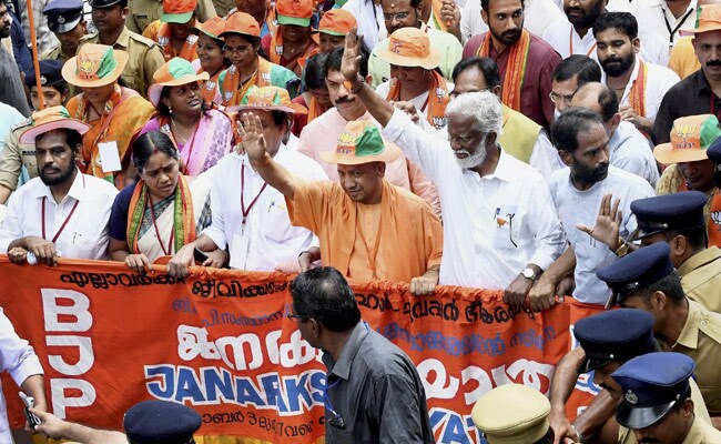 yogi adityanath at kannur rally