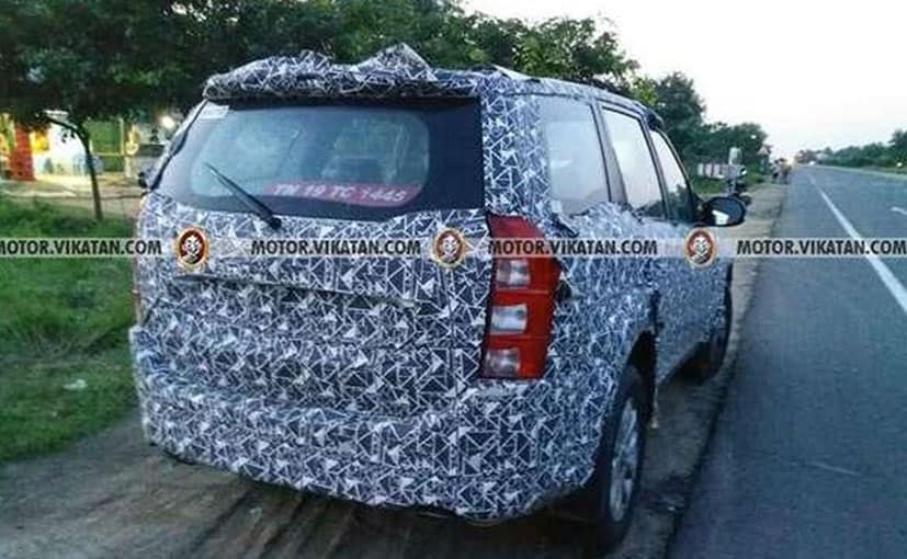 2018 mahindra xuv500 facelift spied