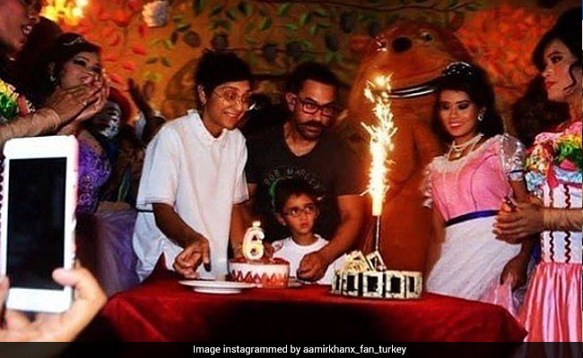 Roller Coaster पर बैठे आमिर खान, तस्वीरों और वीडियो में देखें कैसे मनाया बेटे का बर्थडे