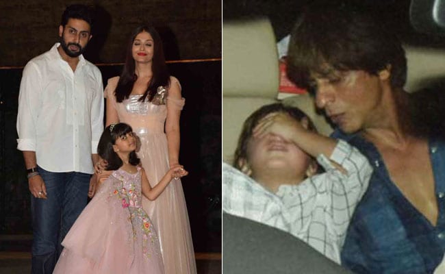 Aishwarya Rai - Abhishek Bachchans' Daughter Aaradhya's Birthday Bash With Shah Rukh Khan - AbRam And Others. See Pics