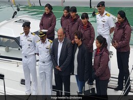 All-Women Crew Sailboat Of Indian Navy Reaches New Zealand All-Women Crew Sailboat Of Indian Navy Reaches New Zealand