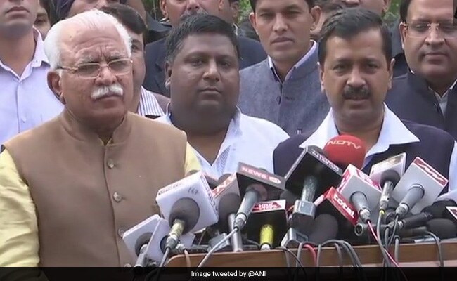 अरविंद केजरीवाल और मनोहर लाल खट्टर की बैठक खत्म, प्रदूषण पर मिलकर काम करने पर एक-दूसरे को आश्वासन