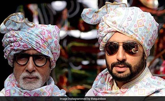 Amitabh And Abhishek Bachchan's Same-To-Same Style
