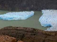 Large Iceberg Breaks Free From Glacier In Southern Chile