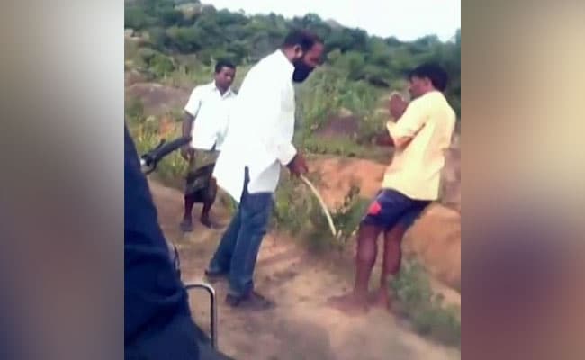Local Telangana Politician Abuses Dalit Men, Forces Them Into Dirty Pond