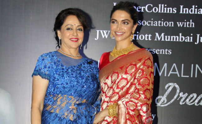 Deepika Padukone Passed 'Baton Of Excellence' By Hema Malini