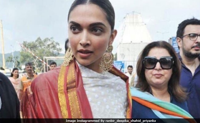 Deepika Padukone Visits Tirumala Temple, Accompanied By Farah Khan