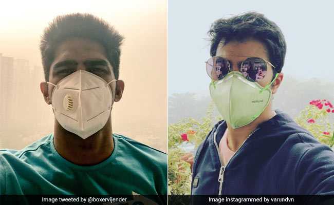 Delhi Pollution: वरुण धवन और बॉक्‍सर विजेंद्र सिंह ने शेयर की दिल्‍ली के Smog के साथ Selfie